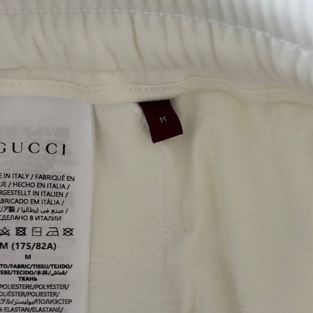 Gucci Neoprene Web Stripe Technical Track Shorts sz M